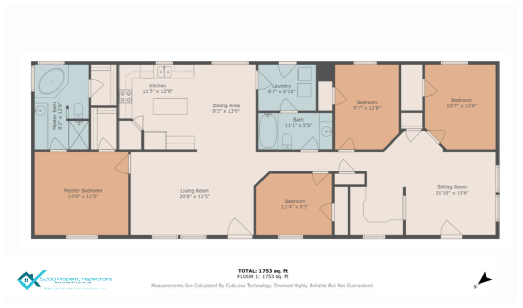 2D floor plan layout of a residential property showing room dimensions and layout flow.